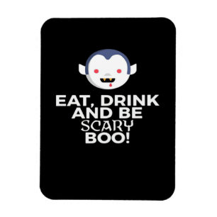 Eet Drink Scary Boo Halloween Ontwerp Creatieve Ca Magneet