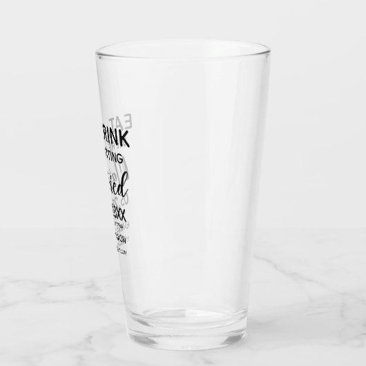 Eet Drink We gaan trouwen Save the date Glas (Links)