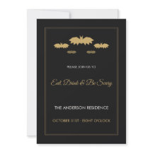 Eet, drink & wees eng gouden vleermuizen Halloween