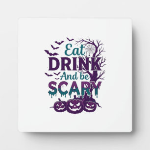 Eet Drink Wees Eng Halloween Griezeltje Boom Pompo Fotoplaat