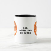 Eet Drink Wees eng Halloween pompoen woord cloud Mok (Midden)