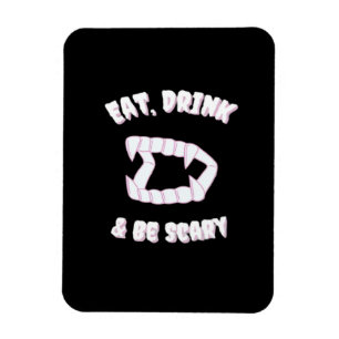 Eet Drink Wees Eng Vampier Minimalistische Stijl Magneet