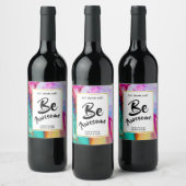 Eet Drink & wees Geweldige Dank u Wijn Etiket (Flessen)