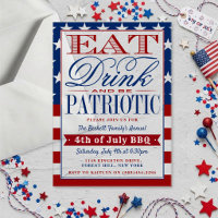 Eet, drink & wees patriottisch 4 juli-feest