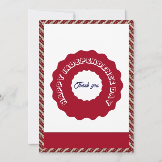 Eet Drink & Wees Patriottisch 4th Juli Zwembad & B Kaart (Achterkant)