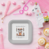 Eet Drink Wees vrolijk feestelijke open haard Kers Papieren Bordje (Feest)