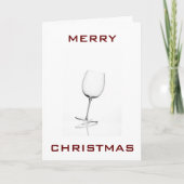 EET DRINK WEES VROLIJK-KERST FEESTDAGEN KAART (Voorkant)