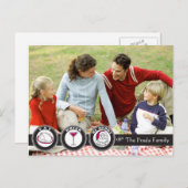 Eet, Drink, wees vrolijk kerst Kaart (Voorkant / Achterkant)