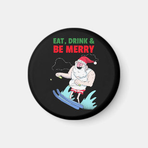 Eet, drink & wees vrolijk Kerstmis Magneet