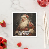 Eet Drink Wees vrolijk Sinterklaas Kerstmis Servet (Insitu)