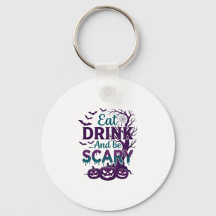 Eet Drink Word Schrik Halloween Griezeltje Boom Po Sleutelhanger
