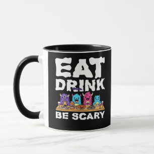 Eet Drink Wordt Vreselijk Monster Halloween Creati Mok