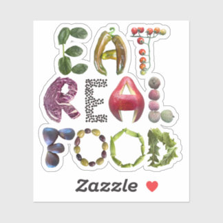 Eet echt voedsel - Gezond eten Voedsel Quote Sticker