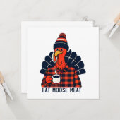 Eet elandvlees  kaart (Voorkant / Achterkant in situ)