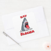 Eet Fascisme Anti-Fascist Vierkante Sticker (Envelop)