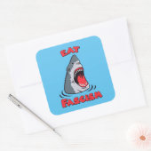 Eet Fascisme Anti-Fascist Vierkante Sticker (Envelop)