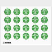 Eet gezond ronde sticker (Vel)