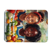 Eet gezonde flexibele magneet (Horizontaal)