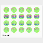 Eet goed eten! ronde sticker (Vel)
