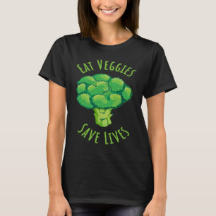 Eet Groenten Red levens Wereld Vegetarische Dag vo T-shirt