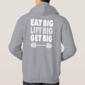 Eet groot, til groot, word groot - Bodybuilding Hoodie (Achterkant)