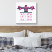 Eet grote lift grote krijgen grote canvas afdruk (Insitu (Slaapkamer))