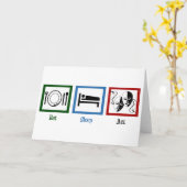 Eet het Akte van de Slaap Kaart (Gele Bloem)