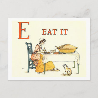 Eet het briefkaart