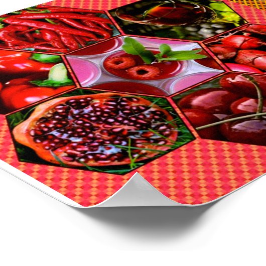 Eet het Poster van de regenboogherinnering (Hoek)