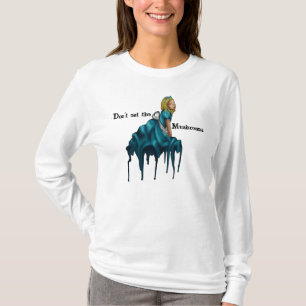 Eet het shirt van paddenstoelen niet