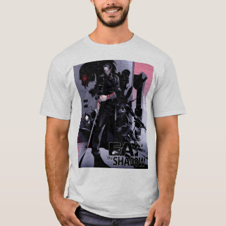 Eet het T-shirt met het basisontwerp van de schadu
