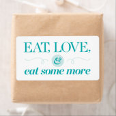 Eet, hou en eet meer etiket (Insitu)