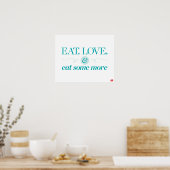 Eet, hou en eet meer poster (Keuken)