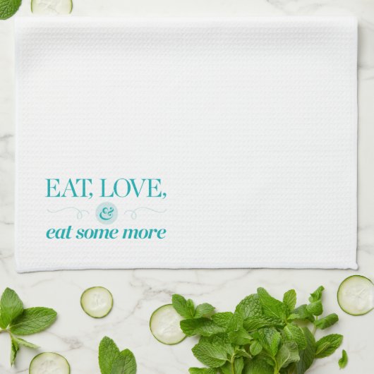Eet, hou en eet meer theedoek (Gevouwen)