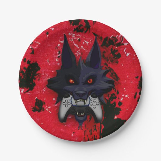 Eet in stijl papieren bordje (Voorkant)