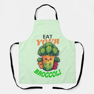 Eet je broccoli op schort