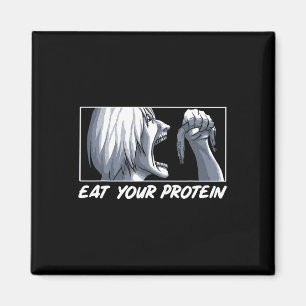 Eet Je Eiwit Anime Gym Manga Bodybuilding Fitn Magneet