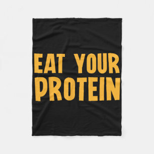 Eet je eiwit Eiwit Spieropbouw Fitness B Fleece Deken