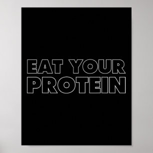 Eet Je Eiwit Eiwit Spieropbouw Fitness B Poster