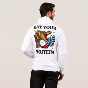 Eet Je Eiwitten – Epische Draak Eet Ridder Hoodie