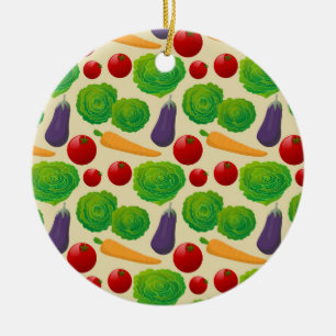 Eet je groenten keramisch ornament