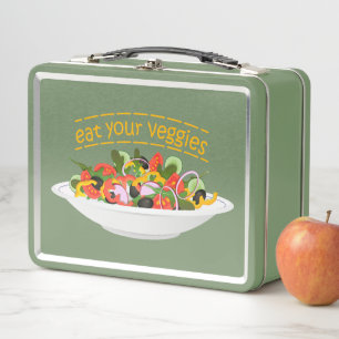 Eet je groenten Quote verse salade mix kom