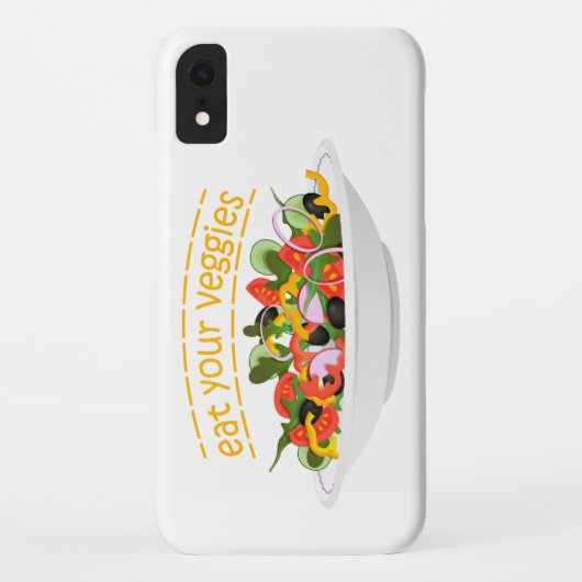 Eet je groenten Quote verse salade mix kom Case-Mate iPhone Case (Achterkant)