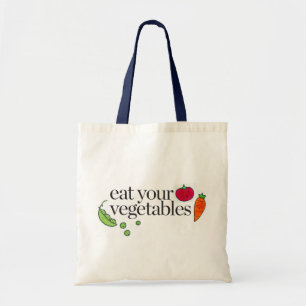 Eet je groenten tote bag