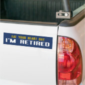 Eet je hart uit m'n hoofd. bumpersticker (Op Truck)