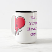 Eet je hart uit - Mok Zombie (Voorkant links)