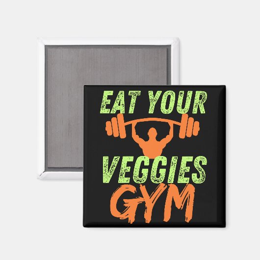 Eet je Vegan Grappige Motivatie Quote Magneet (Voorkant / Achterkant)