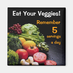 Eet je veggies Fridge Magnet Magneet