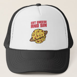 Eet kaas en zonne trucker pet