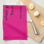 Eet klein theedoek (Quarter Fold)